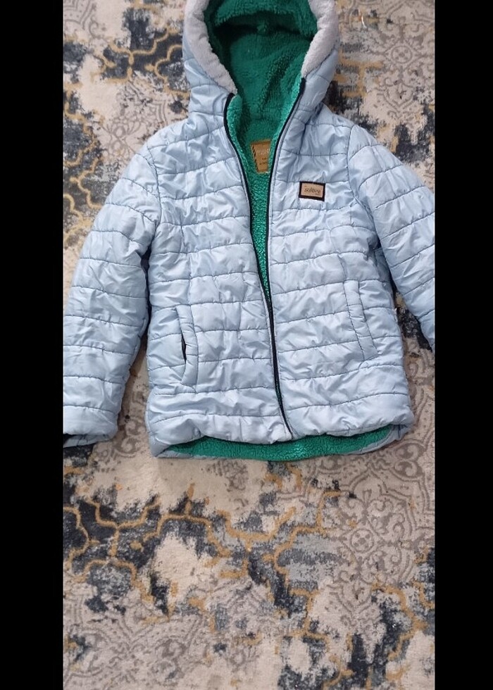 Erkek çocuk sorunsuz masmavi mont - Görsel 3