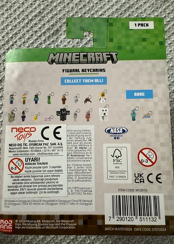 Beden Minecraft steve Figür Aksiyon Oyuncak anahtarlık