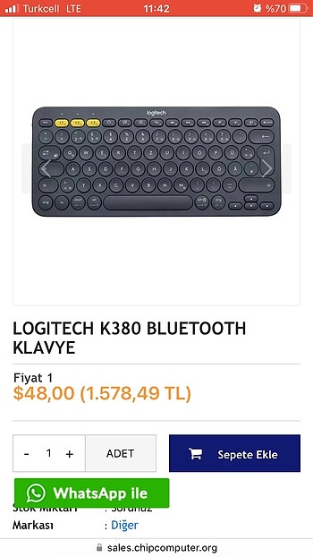 Logitech Logitech K380 Bluetooth Klavye