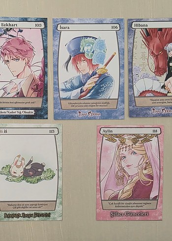 Athica Manga Kitap Karakter Kartları