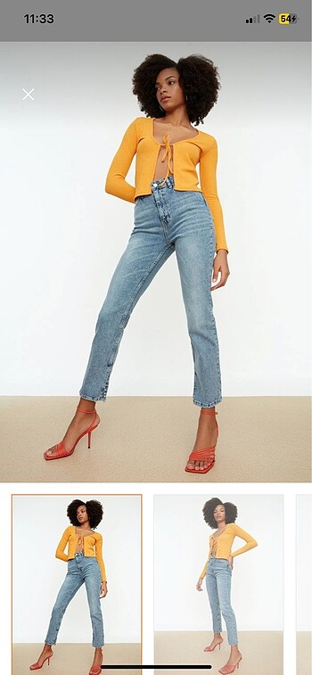yüksek bel straight jeans