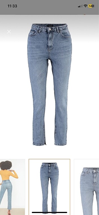 34 Beden yüksek bel straight jeans