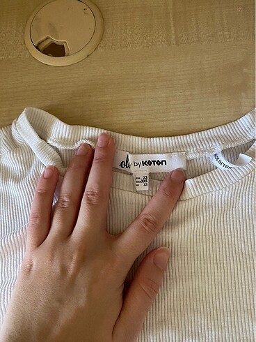 Koton beyaz bluz crop