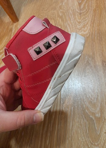 Kız Çocuk Fuşya Cırtlı Spor Ayakkabı - Görsel 2