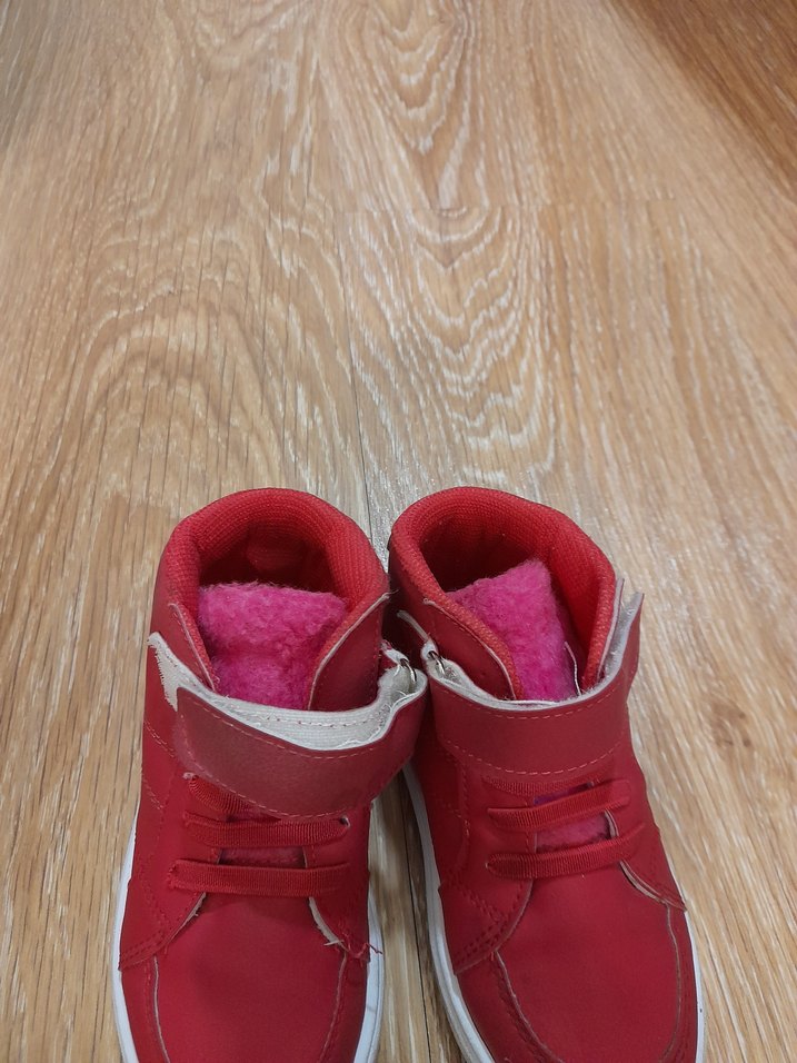 Kız Çocuk Fuşya Cırtlı Spor Ayakkabı - Görsel 3