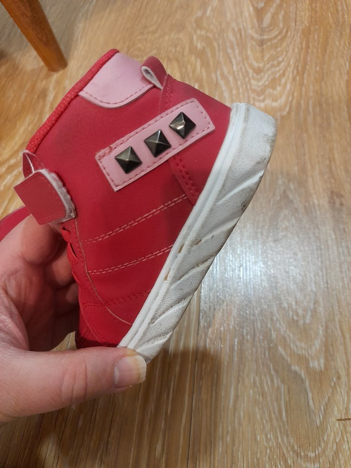 Kız Çocuk Fuşya Cırtlı Spor Ayakkabı - Görsel 2