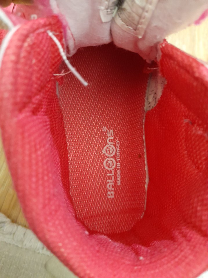 Kız Çocuk Fuşya Cırtlı Spor Ayakkabı - Görsel 5