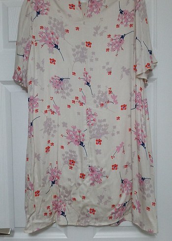 Çiçek desenli saten elbise, 42 beden - Görsel 3