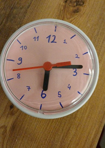 Duvar veya mıknatıslı buzdolabı saati. Çapı 12 cm dir. - Görsel 2