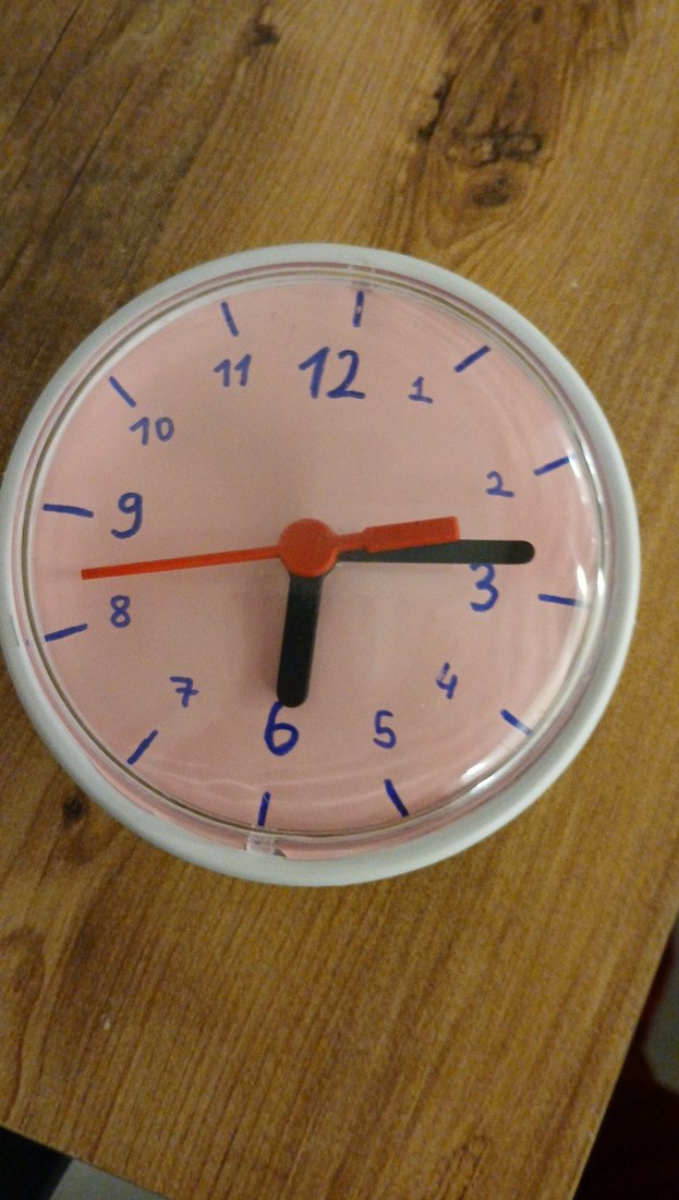 Duvar veya mıknatıslı buzdolabı saati. Çapı 12 cm dir. - Görsel 2