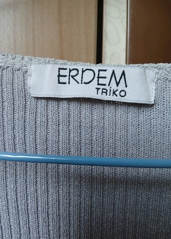 42 Beden gri Renk Gri Örgü Kadın Hırka Uzun Kollu