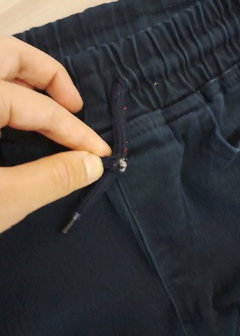 9 Yaş Beden Çocuk Lacivert Elastik Pantolon