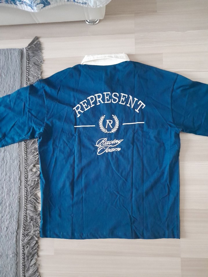 Oversize Polo Yaka Tişört - Görsel 3