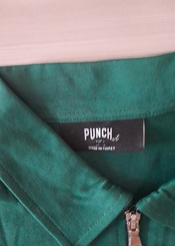 Yeşil Fermuarlı Erkek Oversize Polo Tişört - Görsel 3