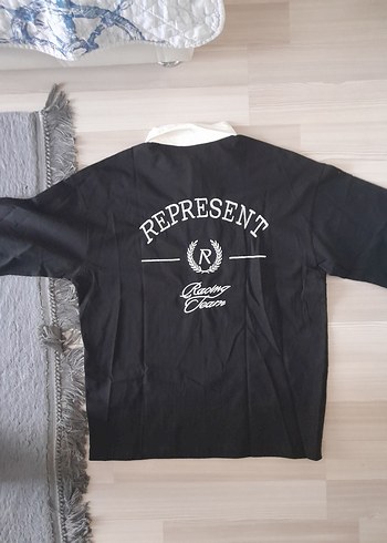 Siyah Erkek Polo Yaka Oversize Tişört - Görsel 3