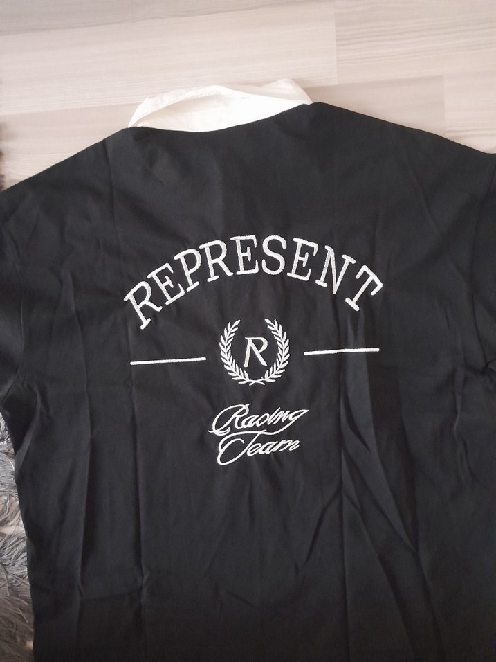 Siyah Erkek Polo Yaka Oversize Tişört - Görsel 4