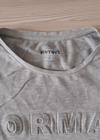 Koton Gri Tişört - Görsel 2