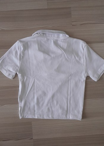Kadın polo yaka crop - Görsel 3