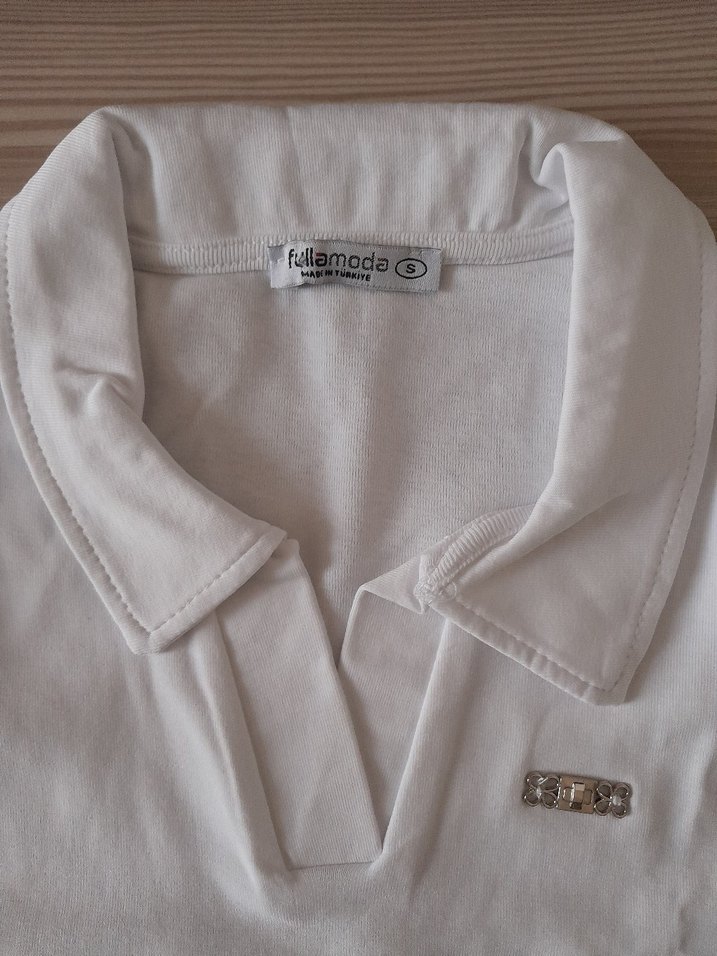 Kadın polo yaka crop - Görsel 2