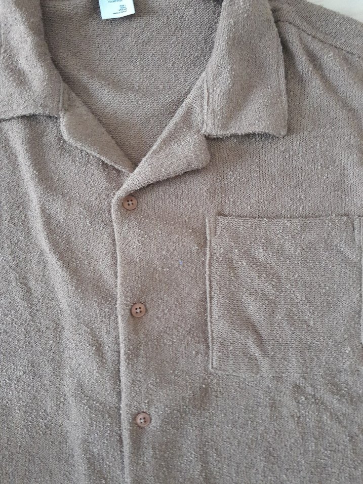 Erkek Kahverengi Kadife Gömlek - Görsel 3