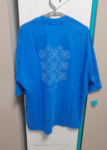Oversize Mavi tişört - Görsel 3