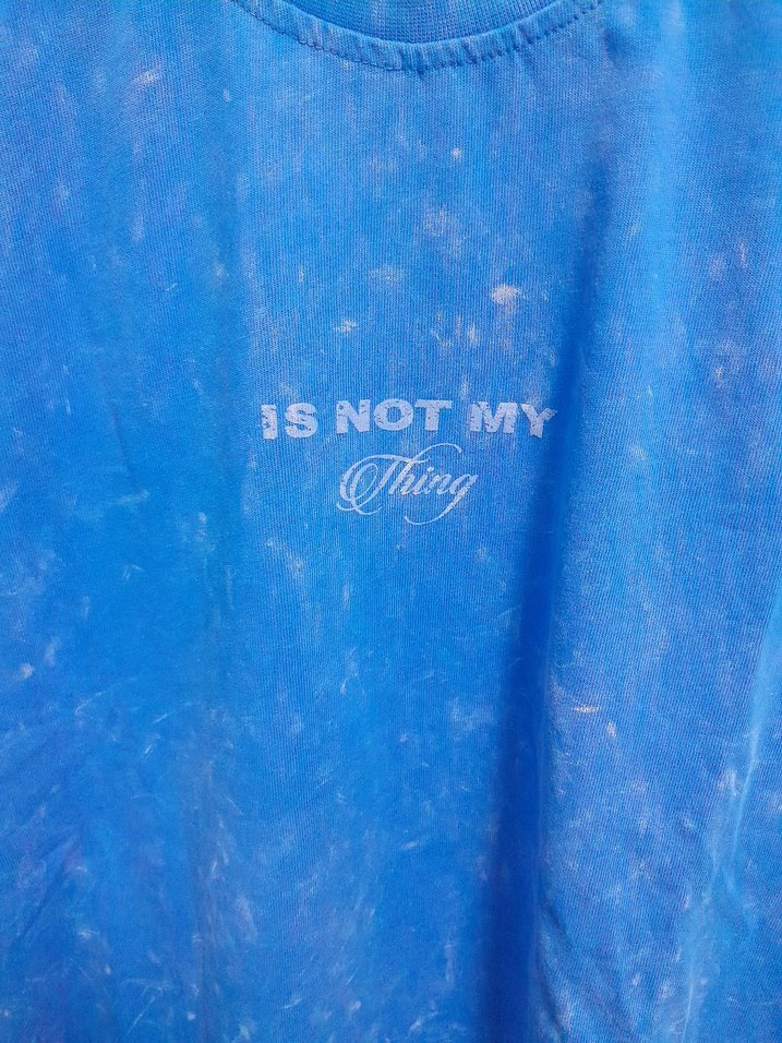Oversize Mavi tişört - Görsel 2