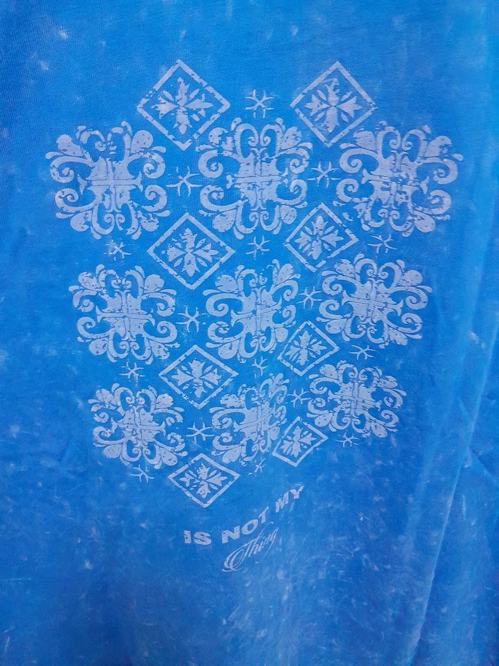 Oversize Mavi tişört - Görsel 4