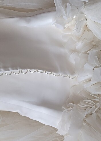 bayan gelinlik tüllü cicek - Görsel 4