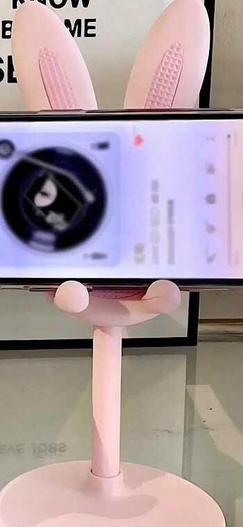 1 adet pembe telefon tutucu