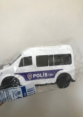 Beyaz Polis Oyuncak Araba