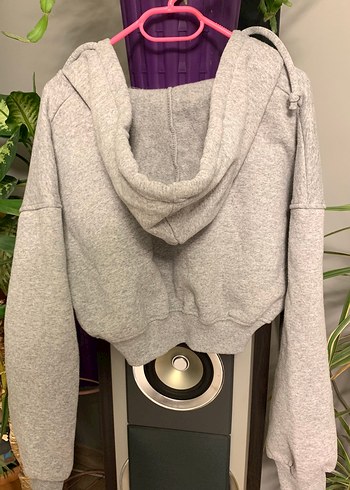 Trendyol & Milla Kadın Gri Kısa Sweatshirth