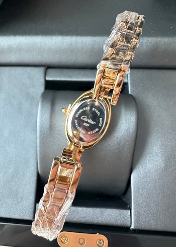 Cartier Beyaz Düğmeli Kadın Kol Saati - Görsel 3