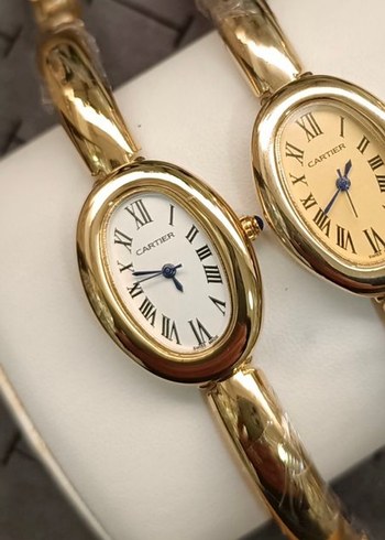 Cartier Beyaz Düğmeli Kadın Kol Saati - Görsel 2