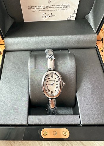 Cartier Gri Modern Klasik Kadın Kol Saati - Görsel 2