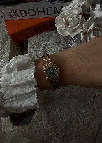Cartier Altın Renk Modern Klasik Kadın Saati - Görsel 6