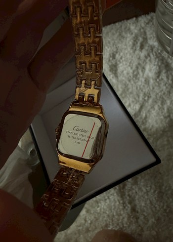 Cartier Altın Renk Modern Klasik Kadın Saati - Görsel 7