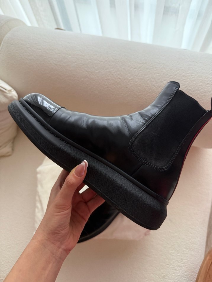 Siyah Alexander McQUEEN bot - Görsel 3