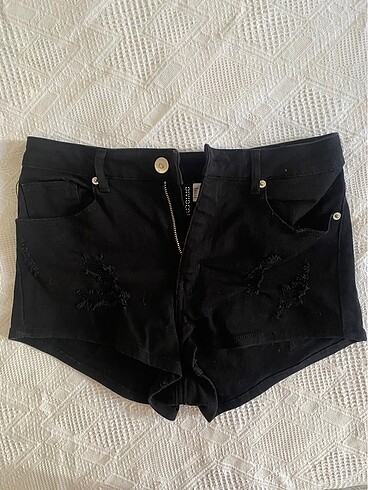 H&M siyah kot şort