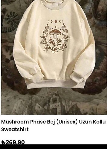 Köstebek mushroom unisex sweatshirt xl