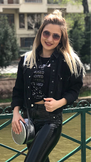 Bershka Bershka kot ceket püskül detaylı yeni