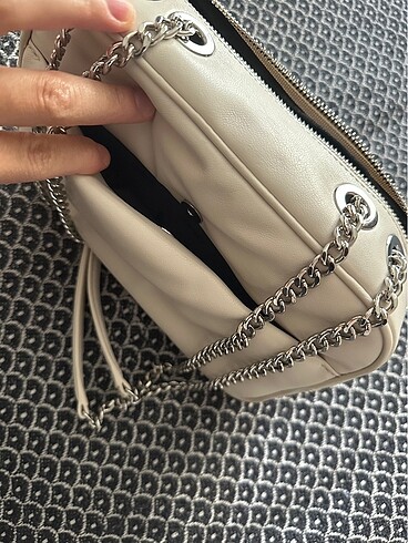 Beden beyaz Renk DKNY taş çanta