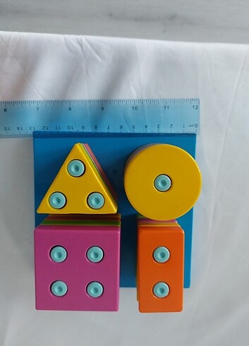  Beden Renk Geometrik Şekilleri Bul Tak Eğitici Oyuncak 0-3 yaş
