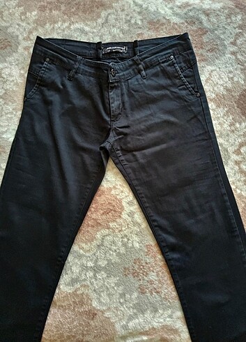 Siyah Düşükbel Pantolon