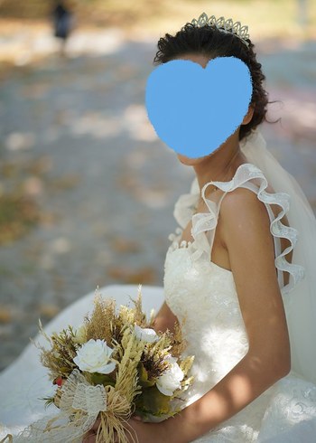 Modern Klasik Straplez ve Askılı A kesim Gelinlik - Görsel 2