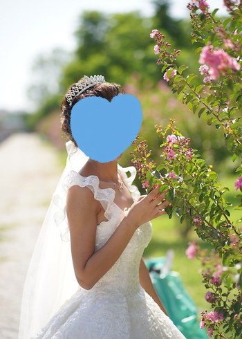 Modern Klasik Straplez ve Askılı A kesim Gelinlik - Görsel 3