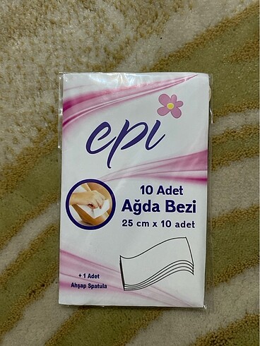  Beden Renk Ağda bezi ve 1 adet spatula