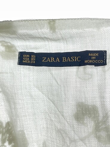 xs Beden beyaz Renk Zara Bluz %70 İndirimli.