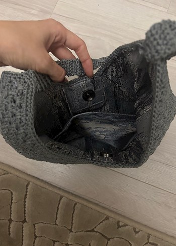Acer Gri Örgü Kadın Çanta