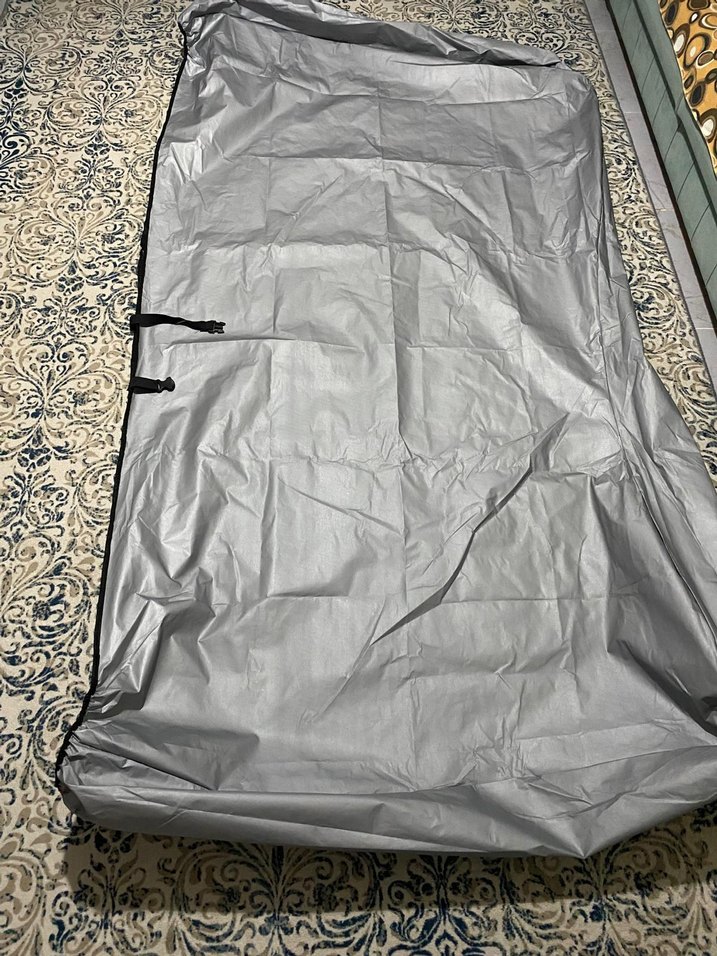 Gri Düz Desen Motorsiklet Örtüsü - Görsel 4