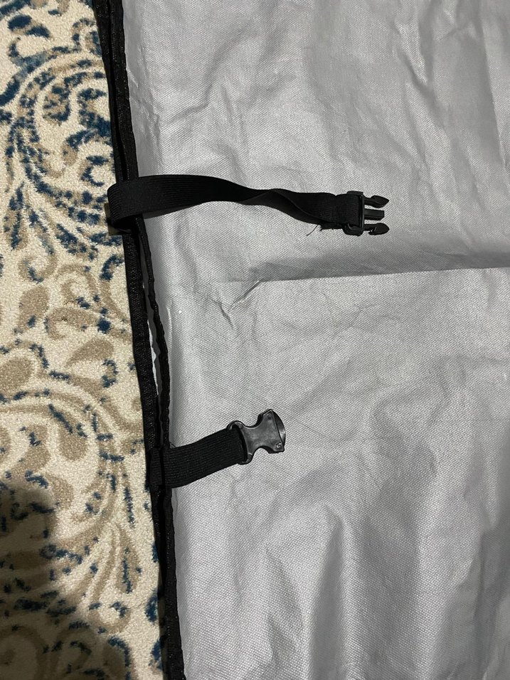 Gri Düz Desen Motorsiklet Örtüsü - Görsel 3